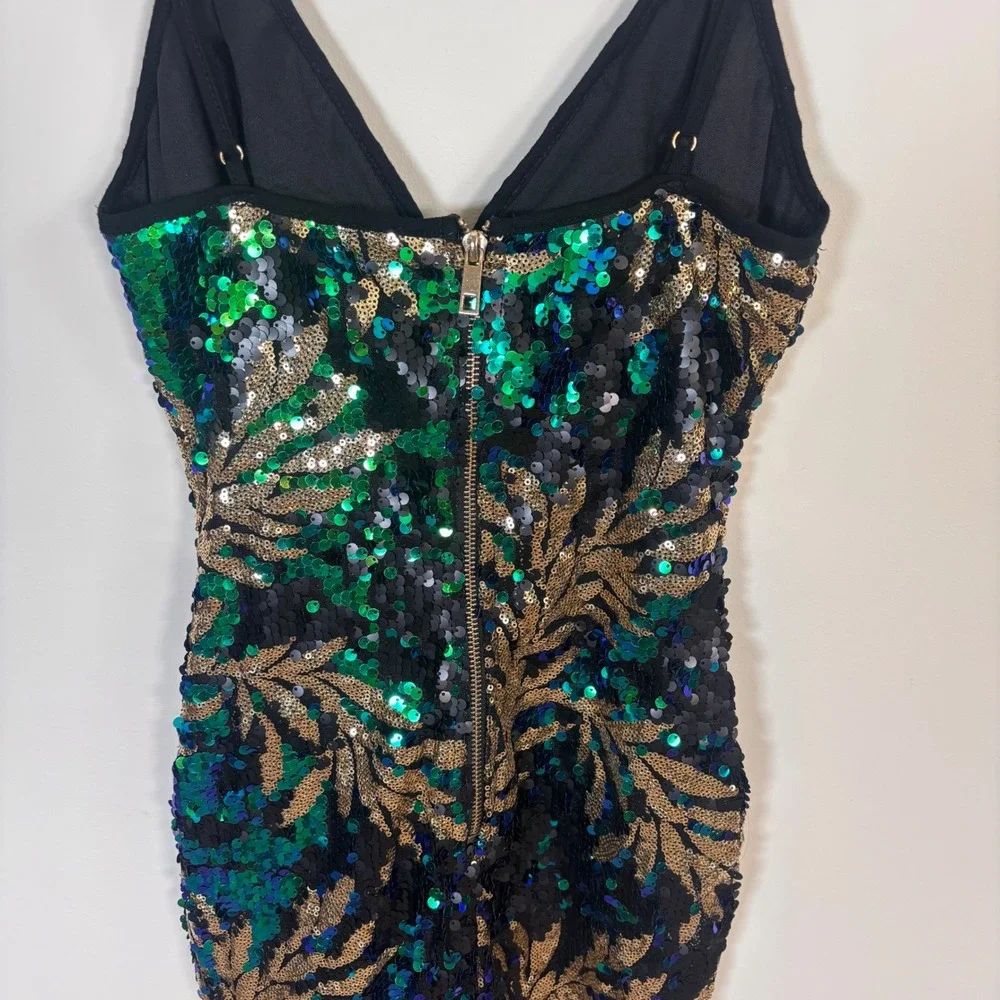 Fashion Nova Womens Dress Sz S Party Sequin Mini‎ Cocktail